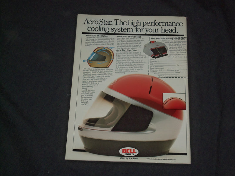 1987 JANUARY RIDER MAGAZINE - MOTORCYCLE COVER - CW 497