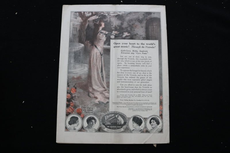 1919 APRIL 5 COLLIER'S MAGAZINE - AN EATING BOY AND CAT COVER - E 10947