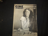 1949 AUGUST 12 CINE REVUE FRENCH MAGAZINE - JENNIFER JONES COVER - E 24733