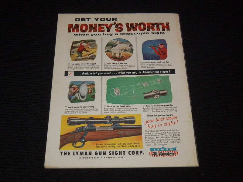 1958 NOVEMBER GUNS MAGAZINE - GUN COLLECTING ON A BUDGET COVER - E 12556