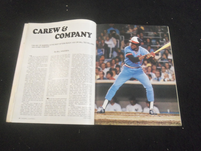 1978 SPRING BASEBALL MAGAZINE - REGGIE JACKSON POSTER - CAREW COVER - B 6348H