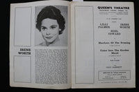 1966 QUEEN'S THEATRE PROGRAMS - NOEL COWARD - LILLI PALMER - LOT OF 2 - K 2379