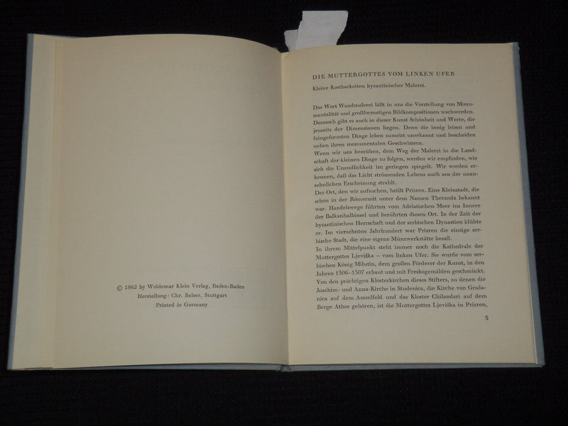 1960-1962 DER SILBERNE QUELL GERMAN ART BOOKS LOT OF 2 - HARDCOVER - KD 6494B