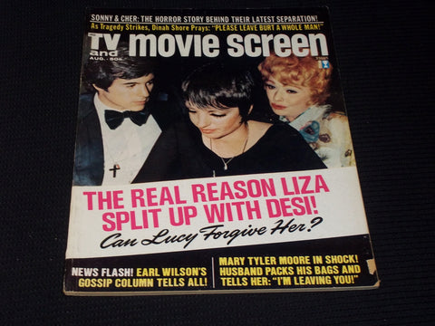 1973 AUGUST TV MOVIE SCREEN MAGAZINE - LIZA MINNELLI FRONT COVER - E 3517