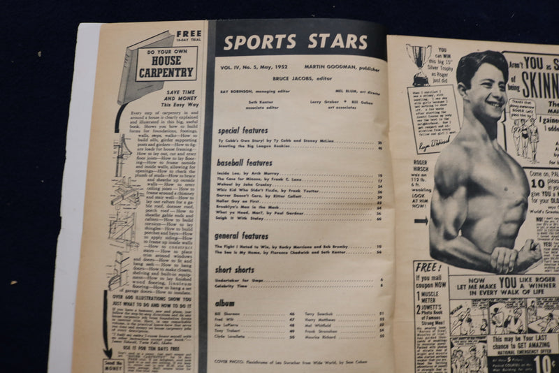 1952 MAY SPORTS STARS MAGAZINE - LEO DUROCHER COVER - E 11851