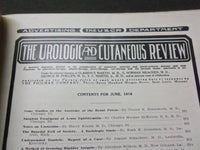 1916 THE UROLOGIC AND CUTANEOUS REVIEW MAGAZINE LOT OF 4 DIFFERENT - O 1983
