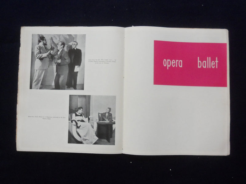 1957 THEATRE OPERA BALLET IN RUMANIA PROGRAM - GREAT PHOTOS - J 9417