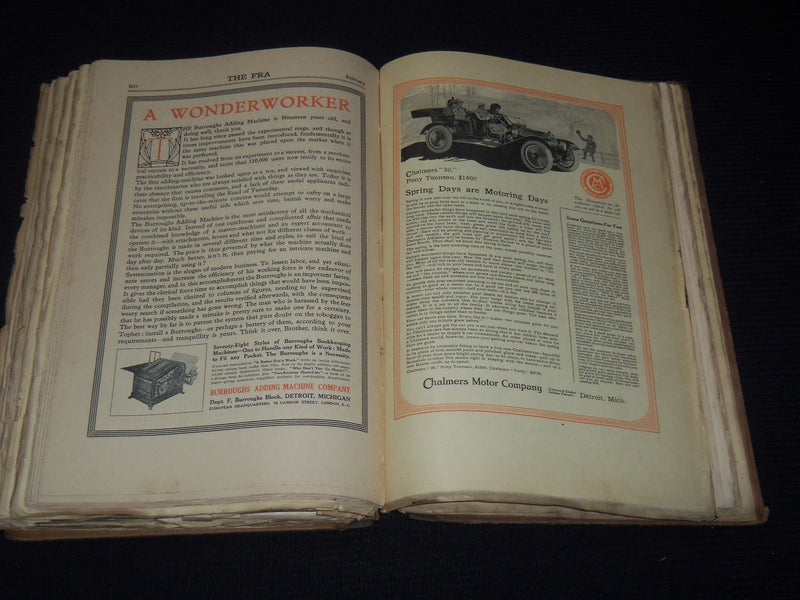 1910 OCT-1911 MARCH THE FRA JOURNAL MAGAZINE BOUND VOLUME - HUBBARD - KD 5403B