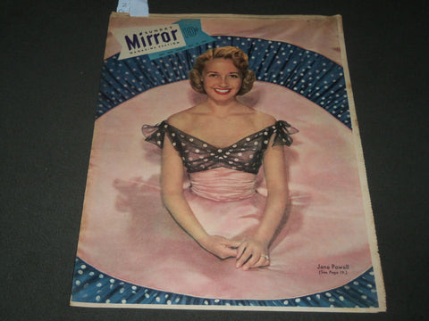 1950 JULY 30 SUNDAY MIRROR MAGAZINE SECTION - JANE POWELL COVER - J 3019