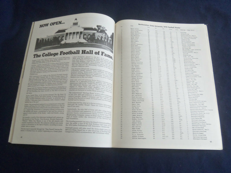 1978 SEP 23 COLLEGE GAME PROGRAM- NW STATE UNIV VS MCNEESE STATE UNIV - ST 6044I