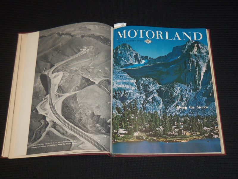 1955-1956 THE MOTOR LAND MAGAZINE BOUND VOLUME - 11 ISSUES - KD 705E