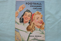 1946 OCTOBER 19 STROUDSBURG VS. CORTLAND STATE FOOTBALL PROGRAM - K 3393