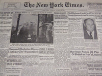 1951 AUGUST 21 NEW YORK TIMES - 12 DEAD IN FT. DIX JET CRASH - NT 2051
