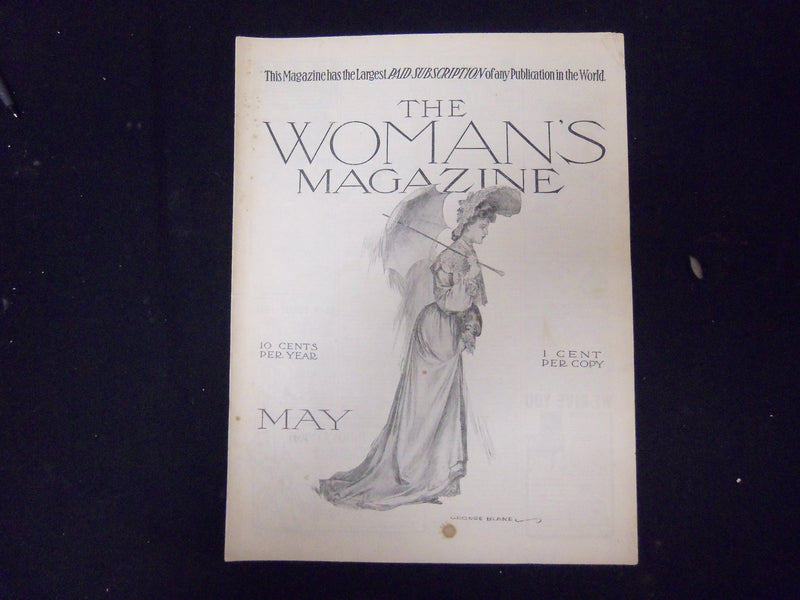 1904 MAY THE WOMAN'S MAGAZINE -NICE ILLUSTRATIONS, STORIES & ADS - ST 3960