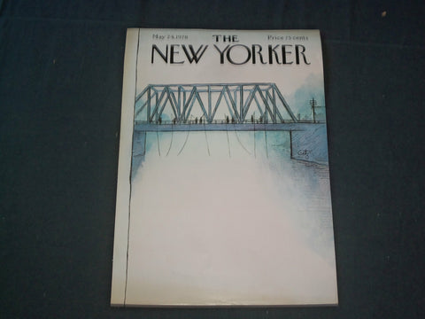 1976 MAY 24 NEW YORKER MAGAZINE FRONT COVER ONLY - GREAT ART FOR FRAMING