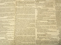 1852-1853 THE DAILY UNION NEWSPAPER LOT OF 4 ISSUES - WASINGTON - NP 3297E