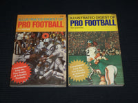 1971-1972 ILLUSTRATED DIGEST OF PRO FOOTBALL LOT OF 2 - SOFTCOVER - O 2908A