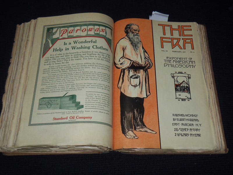 1910 OCT-1911 MARCH THE FRA JOURNAL MAGAZINE BOUND VOLUME - HUBBARD - KD 5403B