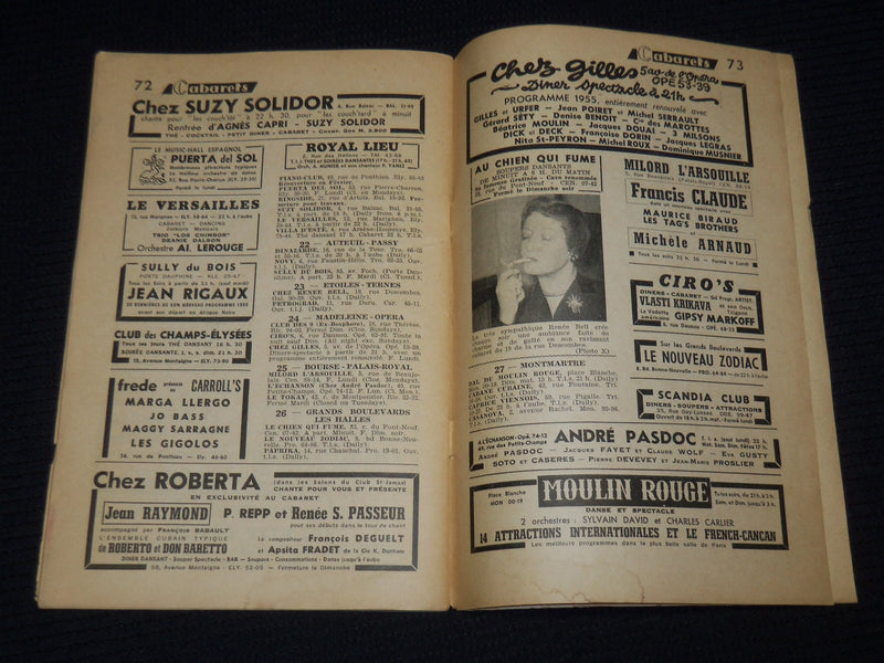 1955 JAN-FEB UNE SEMAINE DE PARIS MAGAZINE - ESTHER WILLIAMS COVER - J 9889