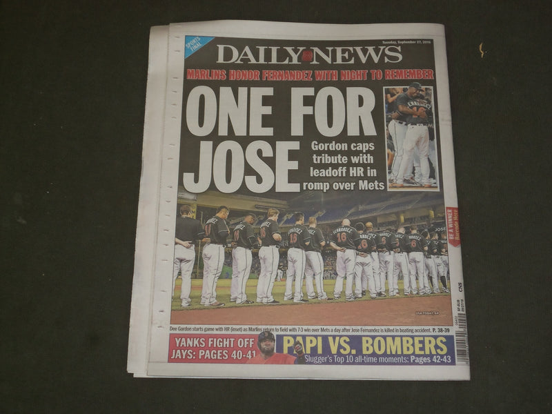 2016 SEPTEMBER 27 NEW YORK DAILY NEWS - CLINTON VS. TRUMP PRESIDENTIAL DEBATE