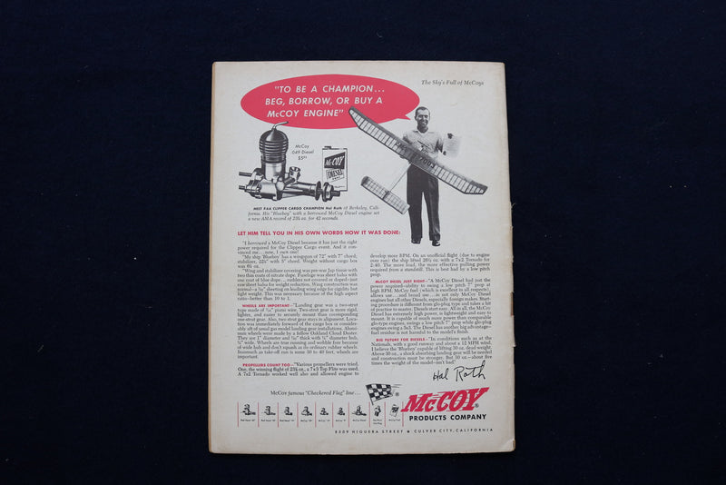 1954 NOVEMBER MODEL AIRPLANE NEWS MAGAZINE - DOKKER D-7 COVER - E 11514
