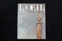 1965 APRIL L'OEIL MAGAZINE - A BEAUTIFUL ILLUSTRATION COVER - E 9849