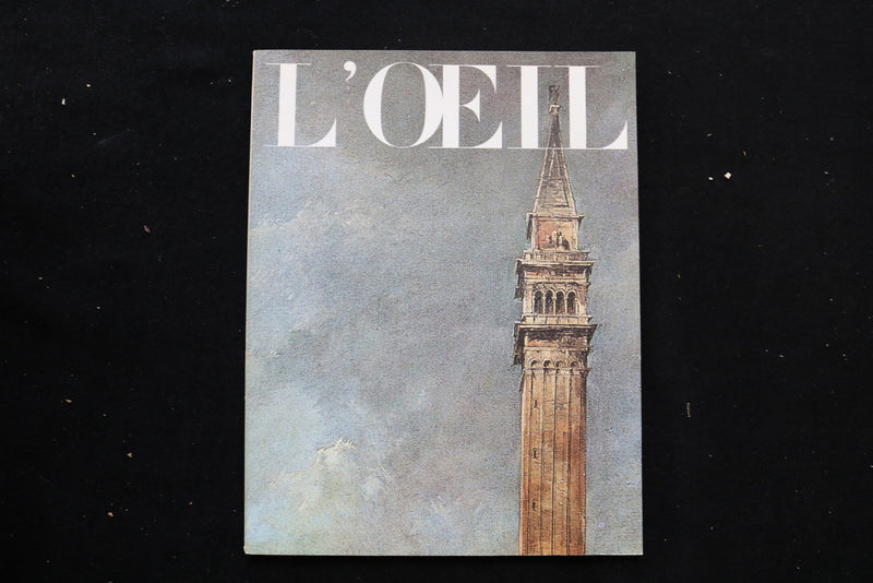 1965 APRIL L'OEIL MAGAZINE - A BEAUTIFUL ILLUSTRATION COVER - E 9849