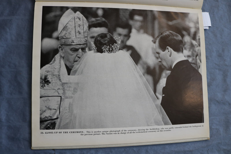 1960 PICTURE BOOK OF PRINCESS MARGARET'S WEDDING HARDCOVER BOOK - KD 9368