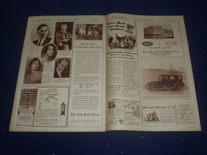 1929 MARCH 17 NEW YORK TIMES BKLYN-QUEENS-LONG ISLAND PICTURE SECTION - NP 4999