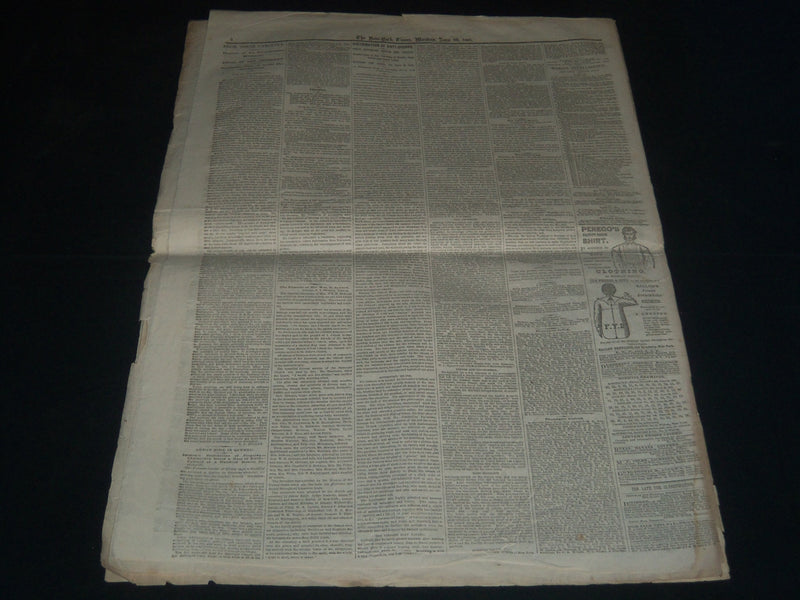 1865 JUNE 26 NEW YORK TIMES NEWSPAPER - OUR INTERNAL REVENUE - NP 3995