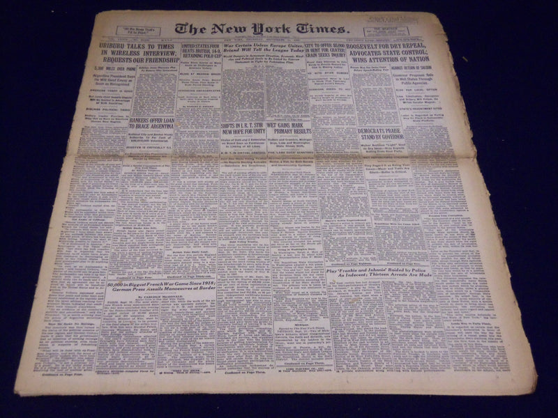 1930 SEPTEMBER 11 NEW YORK TIMES - U. S. RETAINS POLO CUP - NT 3916
