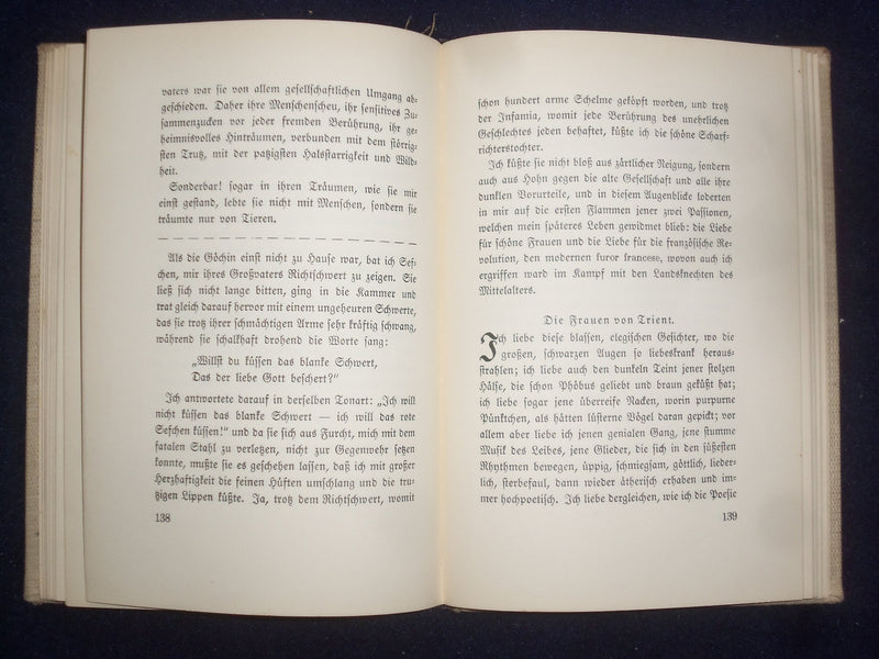 1911 HEINE UND DIE FRAU HARDCOVER BOOK - GERMAN TEXT - KD 8959
