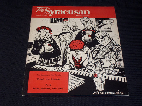 1952 MARCH THE SYRACUSAN MAGAZINE - NICE ILLUSTRATED FRONT COVER - E 4776