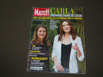 2010 FEB 4-10 PARIS MATCH (FRENCH) MAGAZINE-CARLA BRUNI & MELINDA GATES- SP 9966