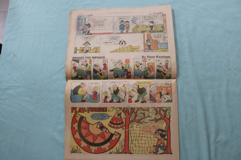 1969-1974 SATURDAY-SUNDAY COLOR COMIC SECTIONS - LOT OF 3 - NP 9175