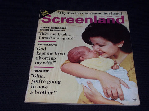 1966 APRIL SCREENLAND MAGAZINE - ANNETTE FUNICELLO FRONT COVER - E 3070