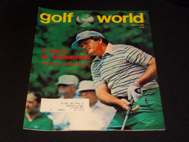 1978 AUGUST 4 GOLF WORLD MAGAZINE - ROD FUNSETH FRONT COVER - E 6691