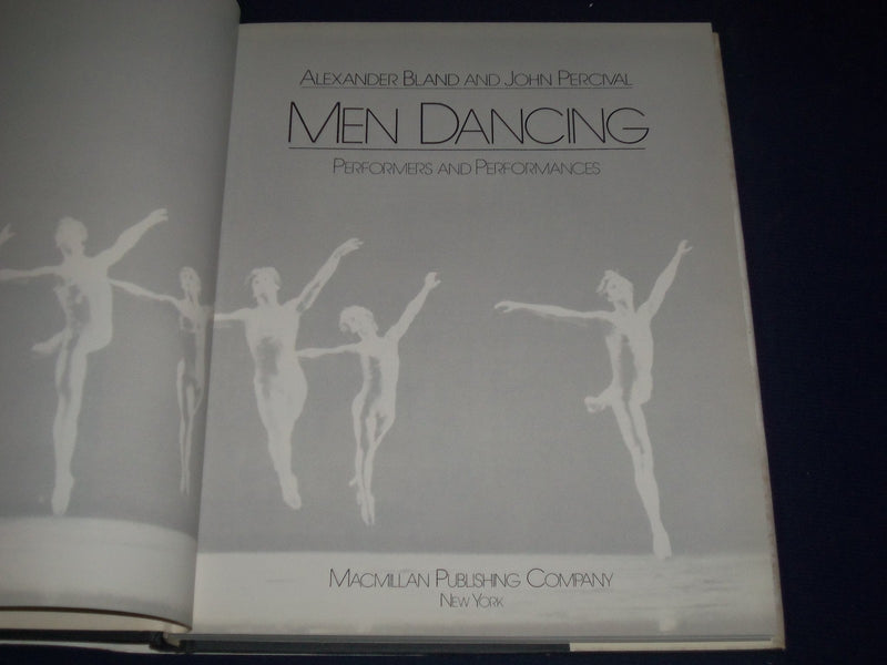 1984 MEN DANCING HARDCOVER BOOK BY ALEXANDER BLAND + JOHN PERCIVAL - KD 2120