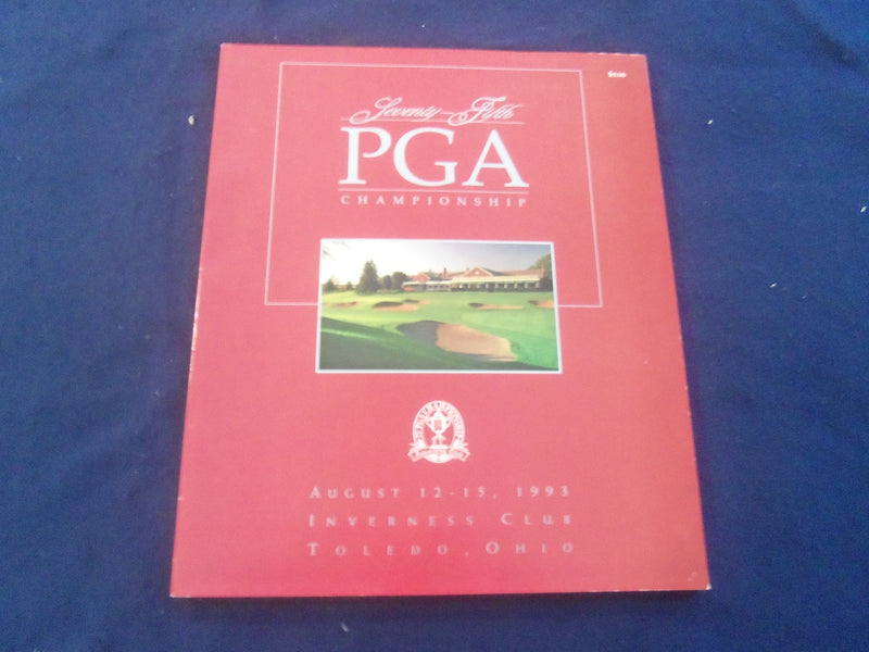1993 AUG 12-15 75TH PGA CHAMPIONSHIP PROGRAM - INVERNESS CLUB-TOLEDO OH- B 4179P