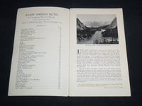 1930 WHAT TO DO AT BANFF SPRINGS HOTEL GUIDE BOOK - CANADIAN ROCKIES - J 8650