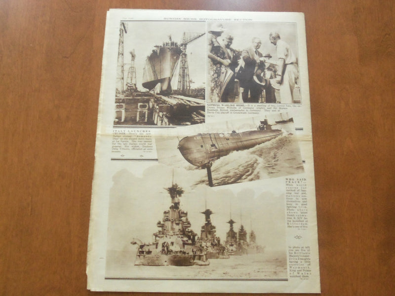 1932 JULY 31 NEW YORK SUNDAY NEWS ROTOGRAVURE SECTION - GARBO- BASEBALL- NP 5013