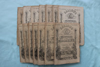 1878-1886 BALLOU'S MONTHLY MAGAZINE - LOT OF 14 - O 3977