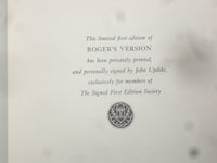 1986 ROGER'S VERSION HARDCOVER BOOK- JOHN UPDIKE - SIGNED 1ST EDITION - KD 8982