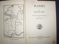 1948 RASHI HARDCOVER BOOK BY MAUREICE LIBER - TRANSLATED BY ADEL SZOLD - KD 9144
