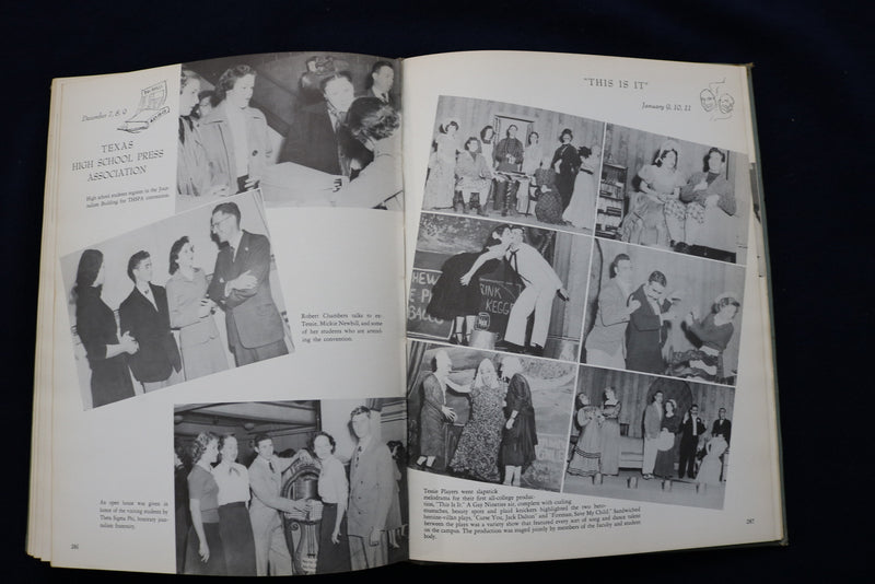 1951 DAEDALIAN TEXAS STATE COLLEGE FOR WOMEN YEARBOOK - DENTON, TX - YB 3440