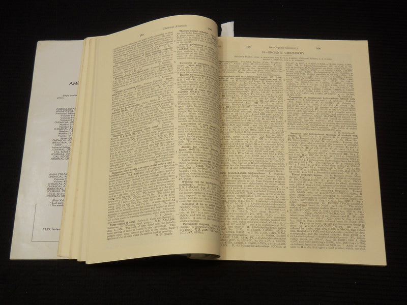 1954 JANUARY 10 CHEMICAL ABSTRACTS MAGAZINE - VOLUME 48 NUMBER 1 - K 2664