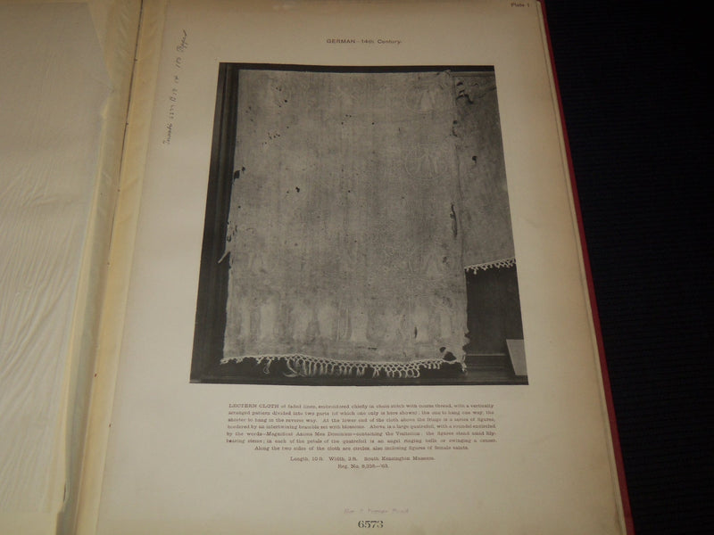 1890 HAND-MADE LACES & EMBROIDERY MUSEUM STUDIES VOLUME LOT OF 2 - #32