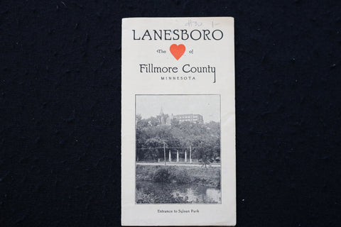 1920'S LANESBORO - FILLMORE COUNTY, MINNESOTA FOLD-OUT - K 1933