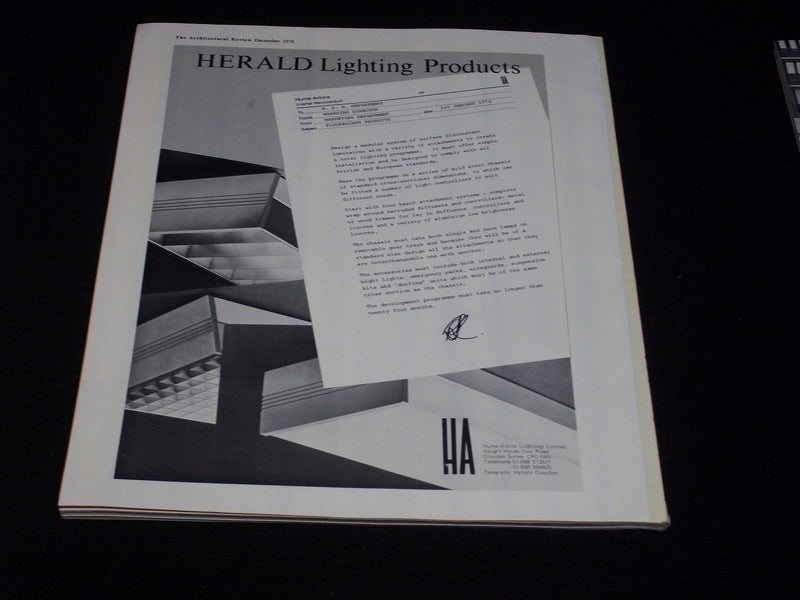 1976 DECEMBER ARCHITECTURAL REVIEW MAGAZINE - TEESSIDE COLLEGES COVER - E 2941