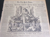 1926 JAN 10 NY TIMES AUTO SECTION - NATINAL MOTOR SHOW SETS RECORD - NT 7090